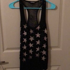 Express sparkly tank top